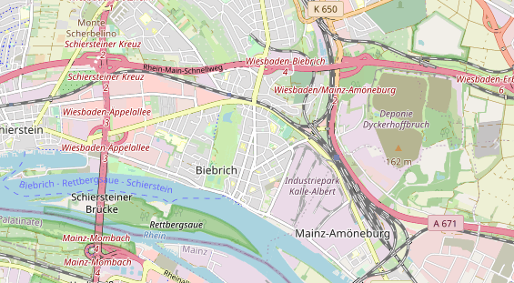 Geschäft Wiesbaden auf Karte