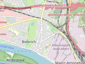Geschäft Wiesbaden auf Karte