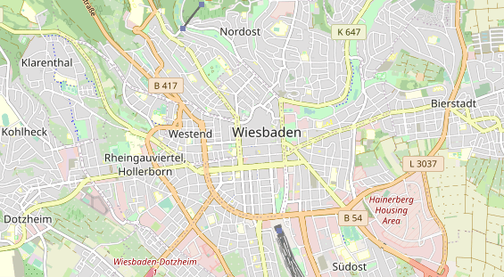 Geschäft Wiesbaden auf Karte