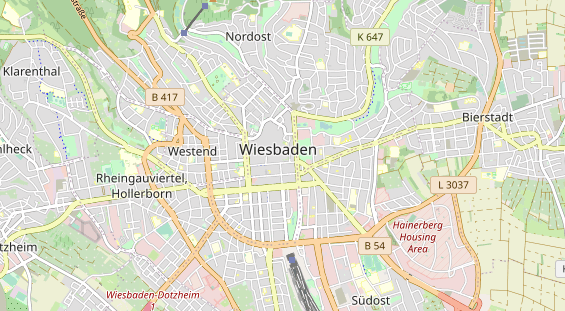 Geschäft Wiesbaden auf Karte
