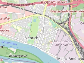 Geschäft Wiesbaden auf Karte