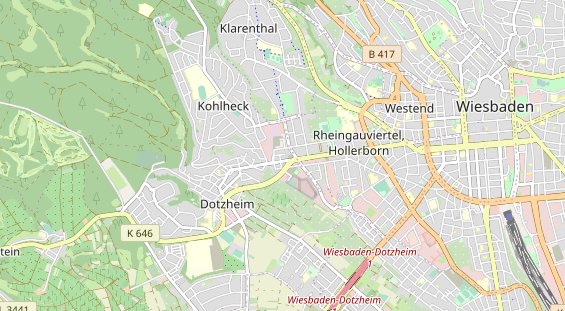 Geschäft Wiesbaden auf Karte